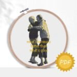 couple dance cross stitch pattern